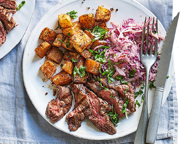 Steak and Cajun Potatoes